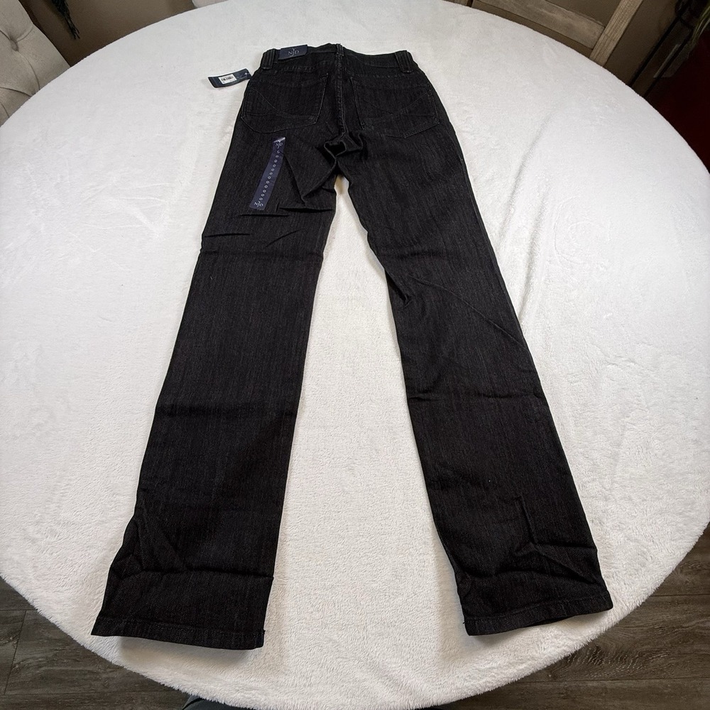 Not Your Daughter's Jeans NYDJ Dark Wash Cuffed Straight Jeans Women 0 NWT USA - Picture 6 of 8